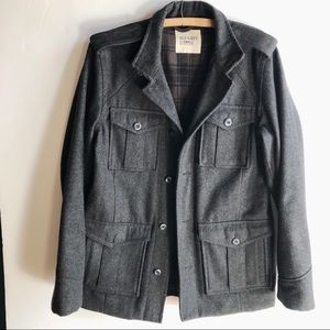 Wool Blend Utility Coat